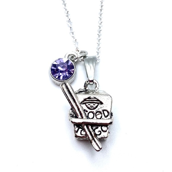 Chinese Food Take Out Necklace To Go Chopsticks May Be Personalized - Picture 9 of 11